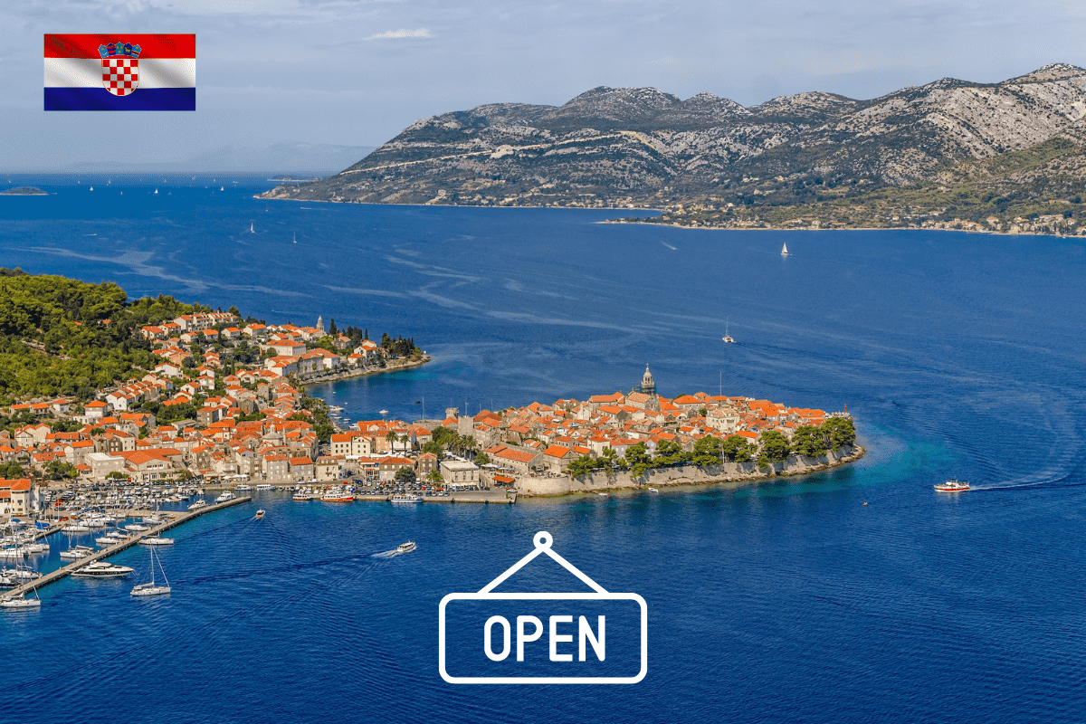 Croatia is open for tourist purposes
